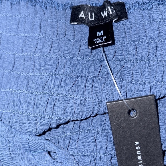 As U Wish Long Sleeve Blue Dress - Picture 3 of 3